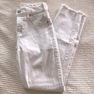 7 for all Mankind White Skinny Jeans